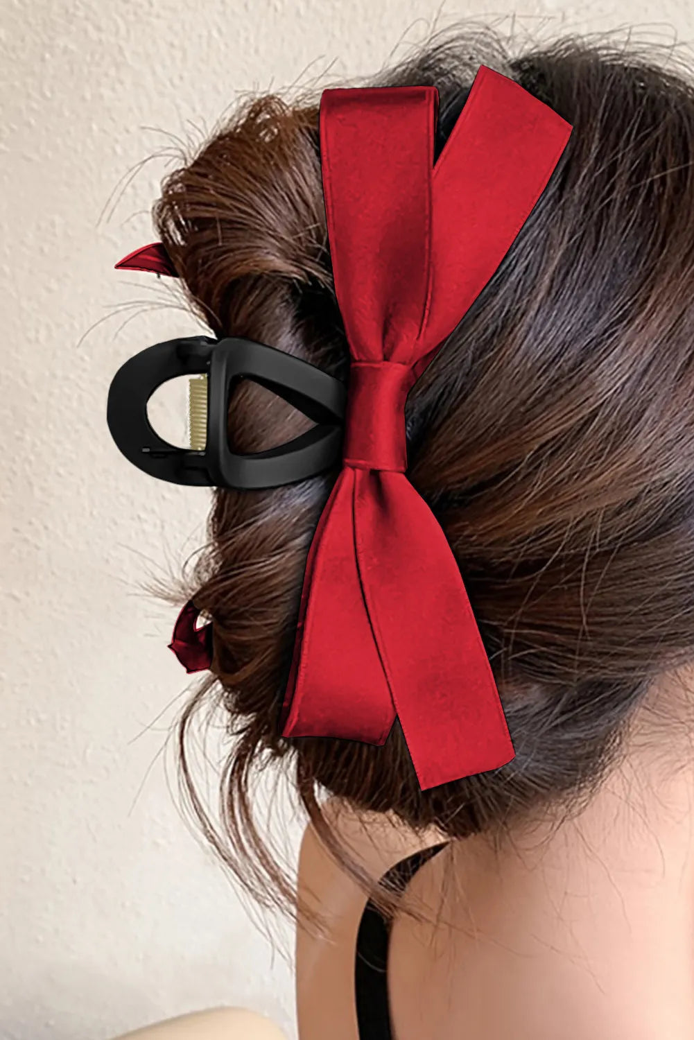 Bow Décor Large Hair Claw Clip