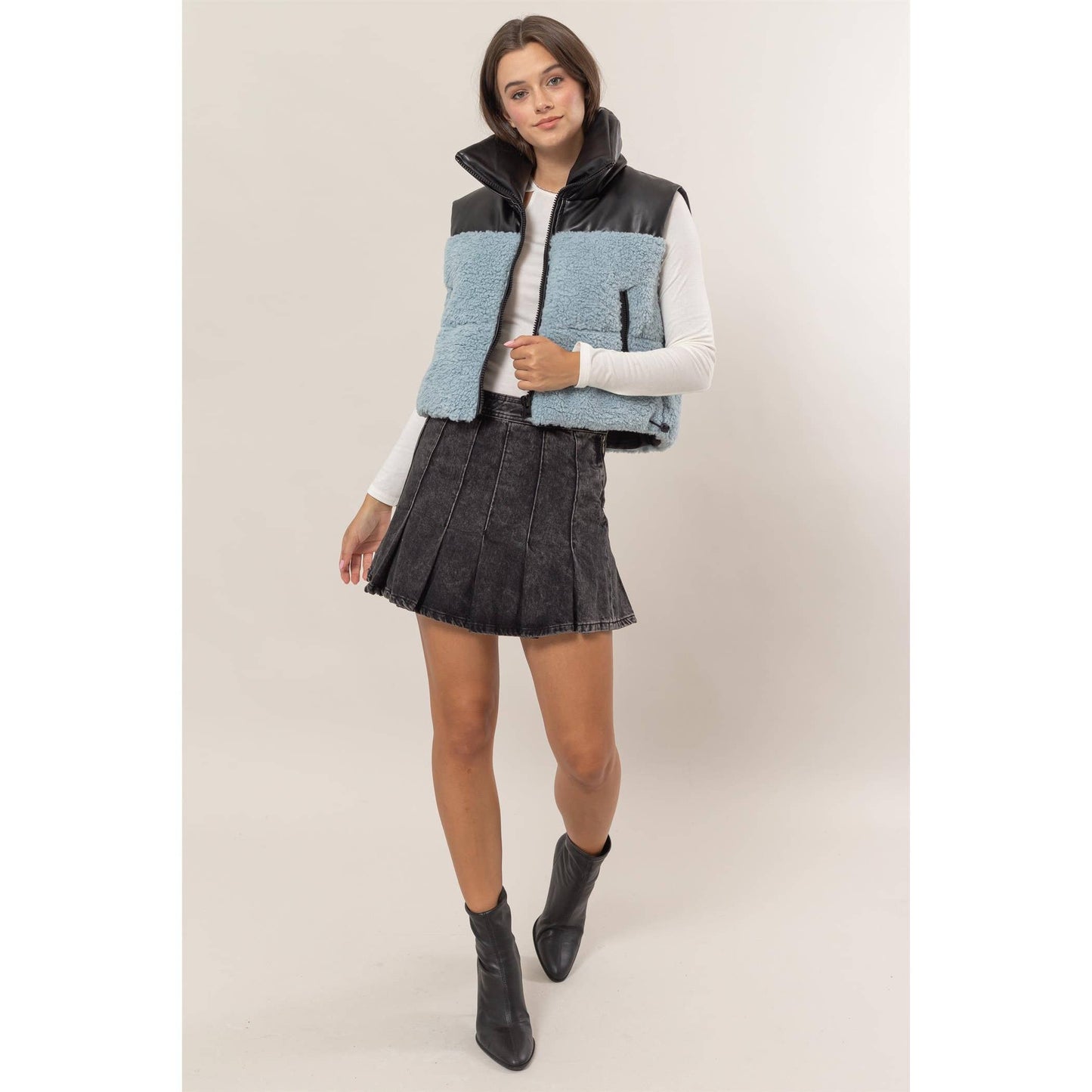 Sherpa Pu Puffer Vest