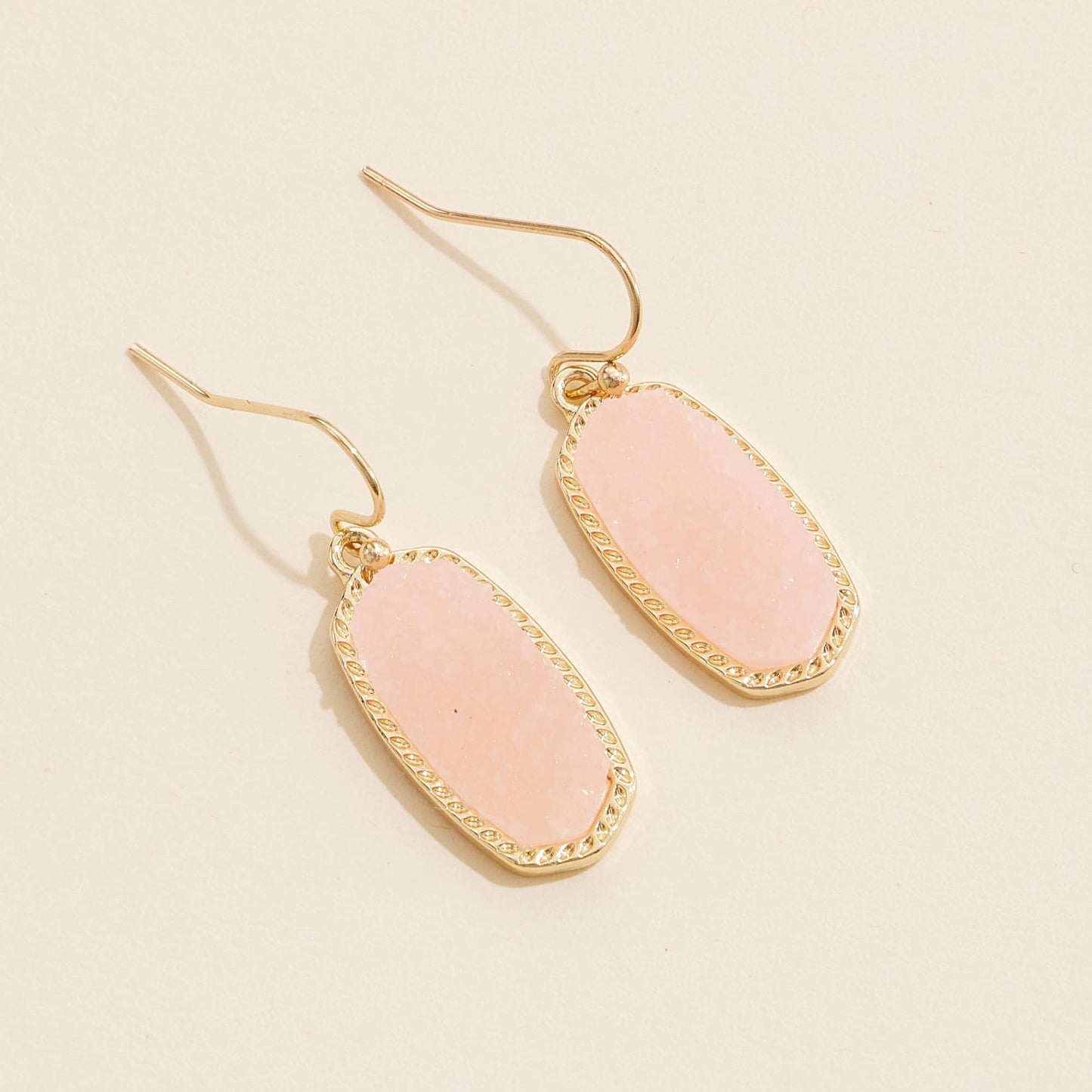 Druzy Stone Dangling Earrings
