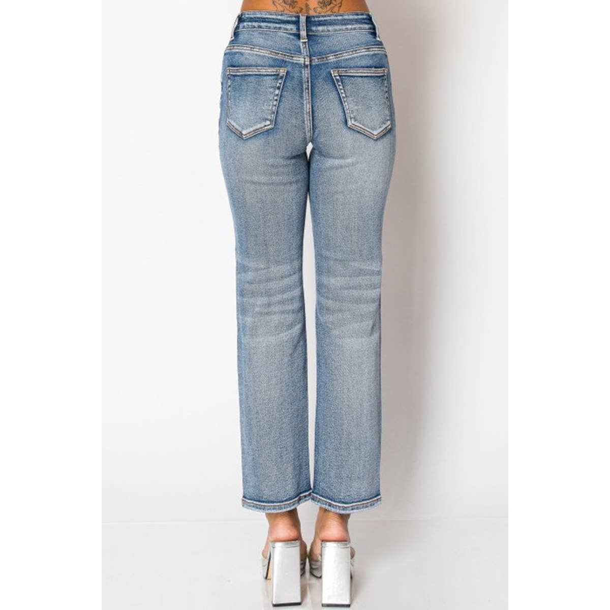 STRAIGHT LEG DENIM JEANS (3 Shade Options)