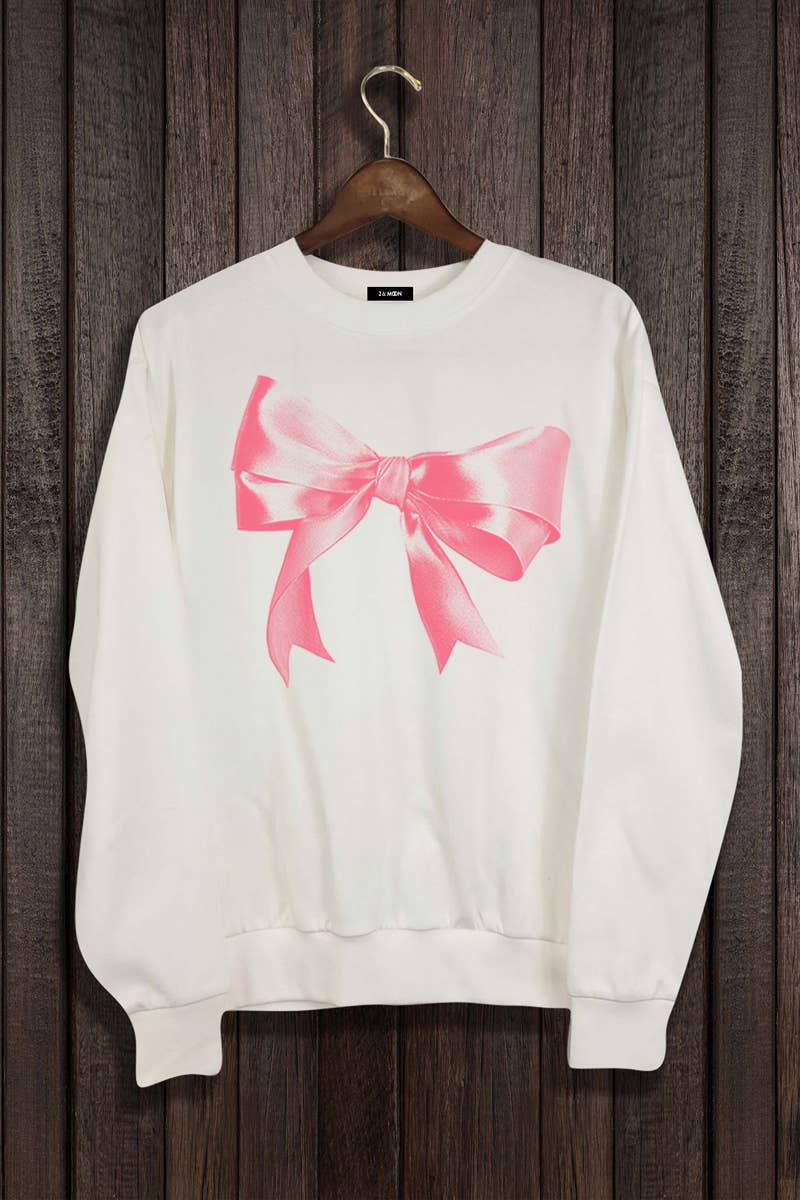 Ribbon Graphic Sweatshirt