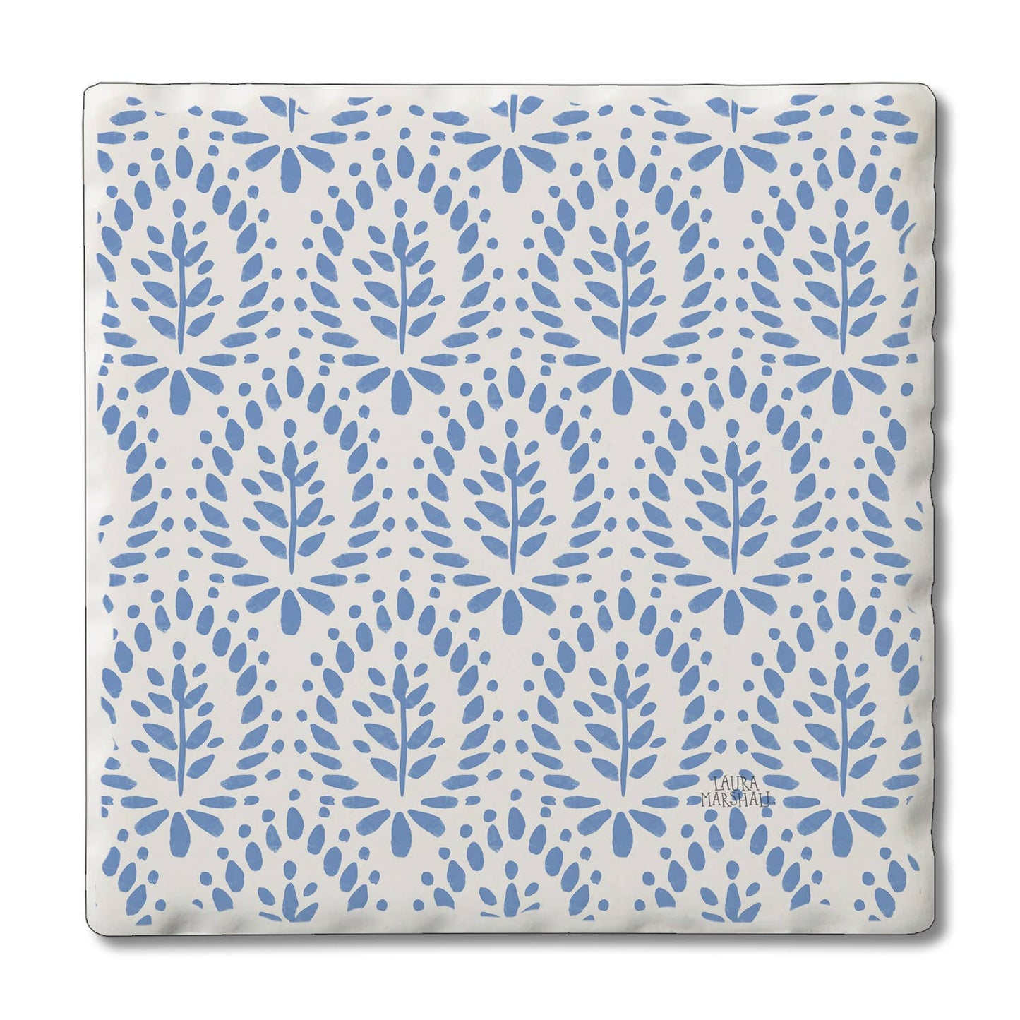 Wild Meadow Absorbent Tumbled Tile Coaster