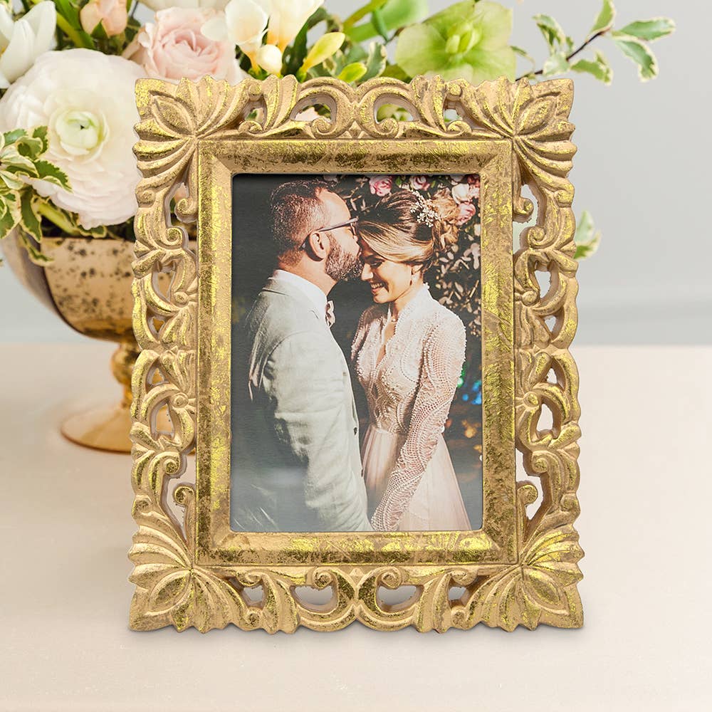 Gold Ornate Wood Decorative Picture Frame