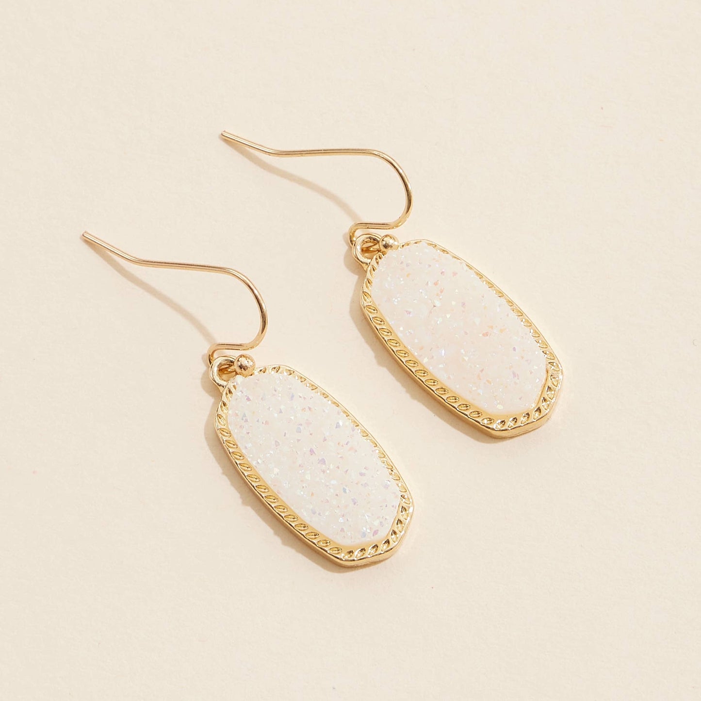 Druzy Stone Dangling Earrings