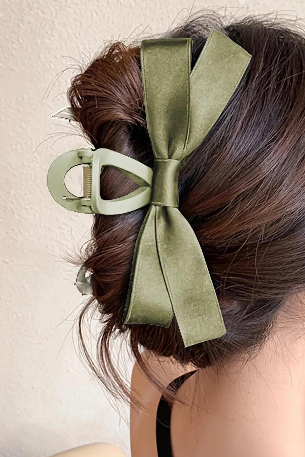 Bow Décor Large Hair Claw Clip