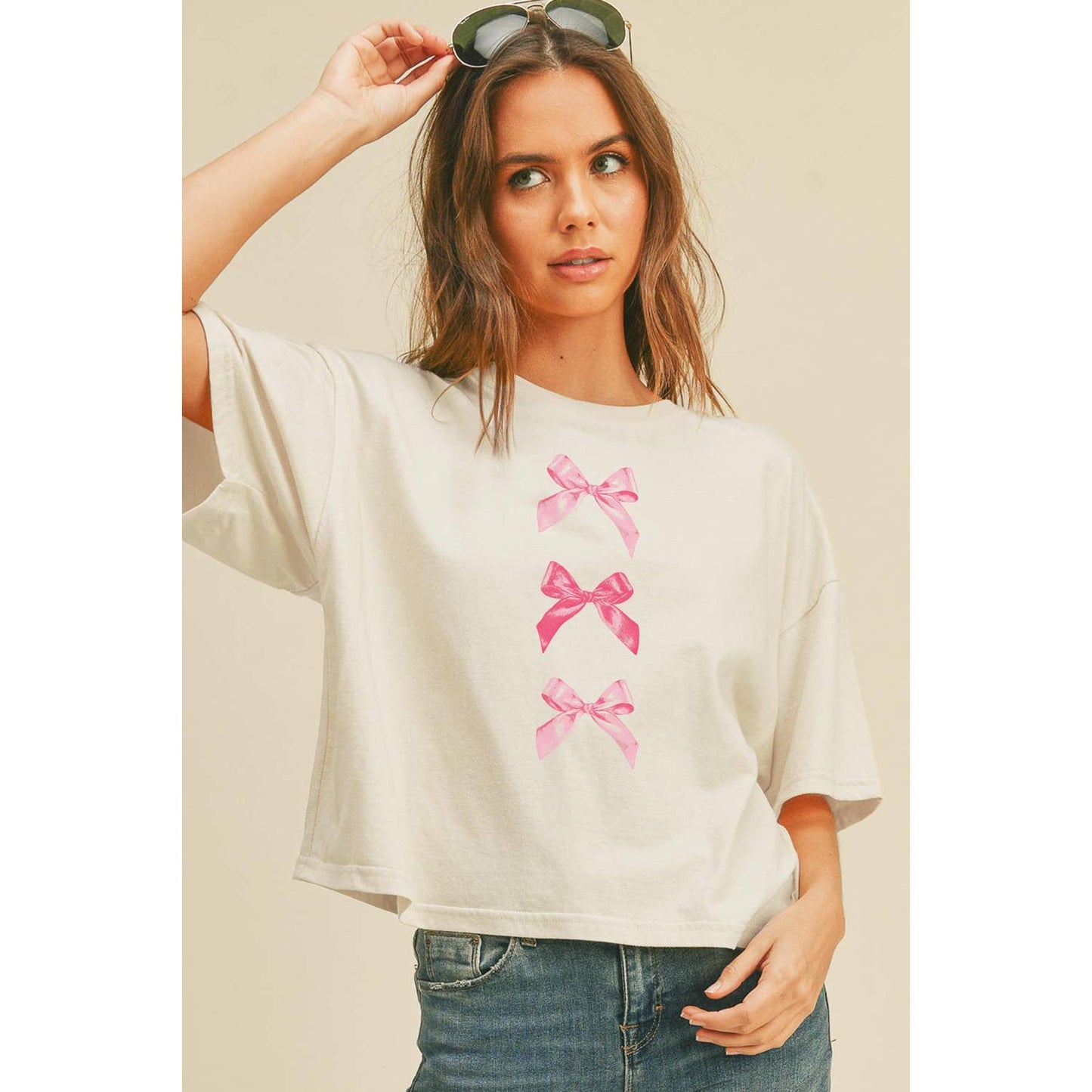 Pink Bow Graphic Tee