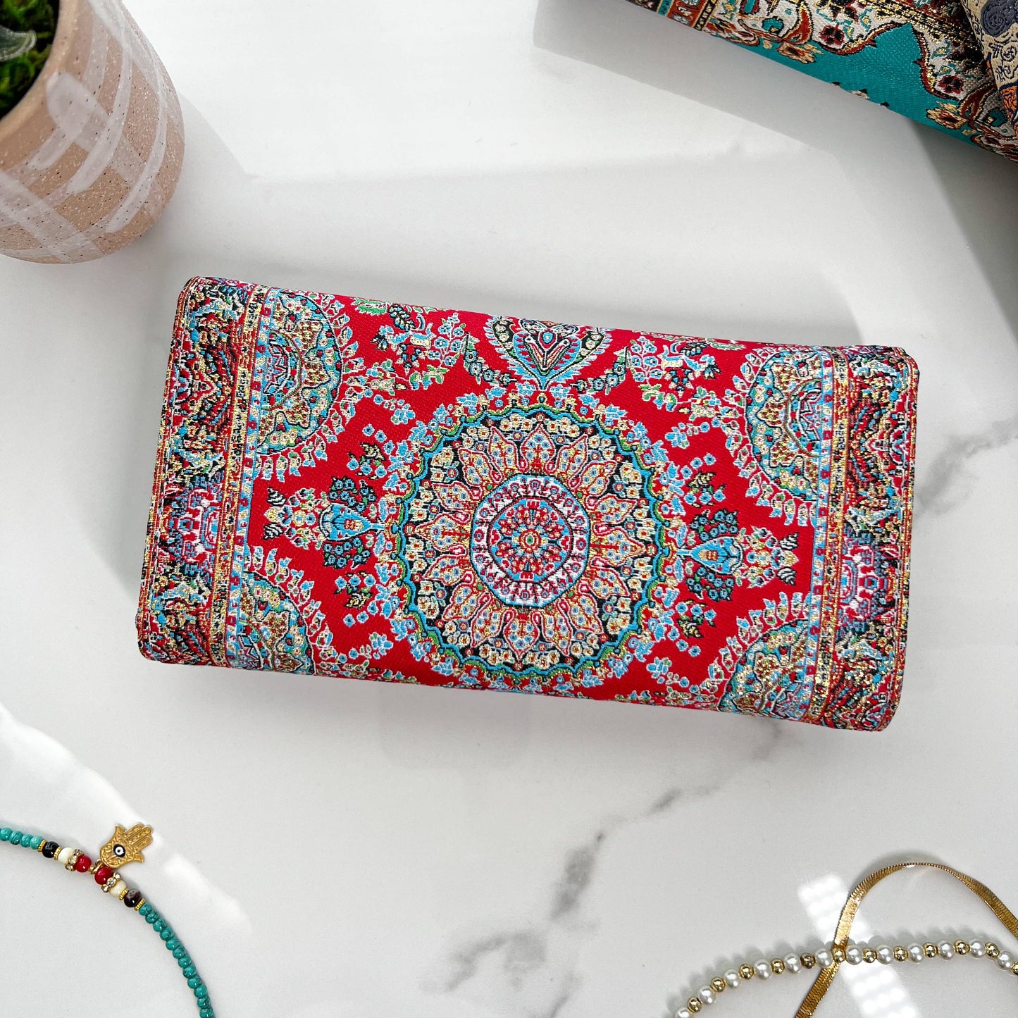 Boho Wallet for Women, Handcrafted Vegan Wallet Women
