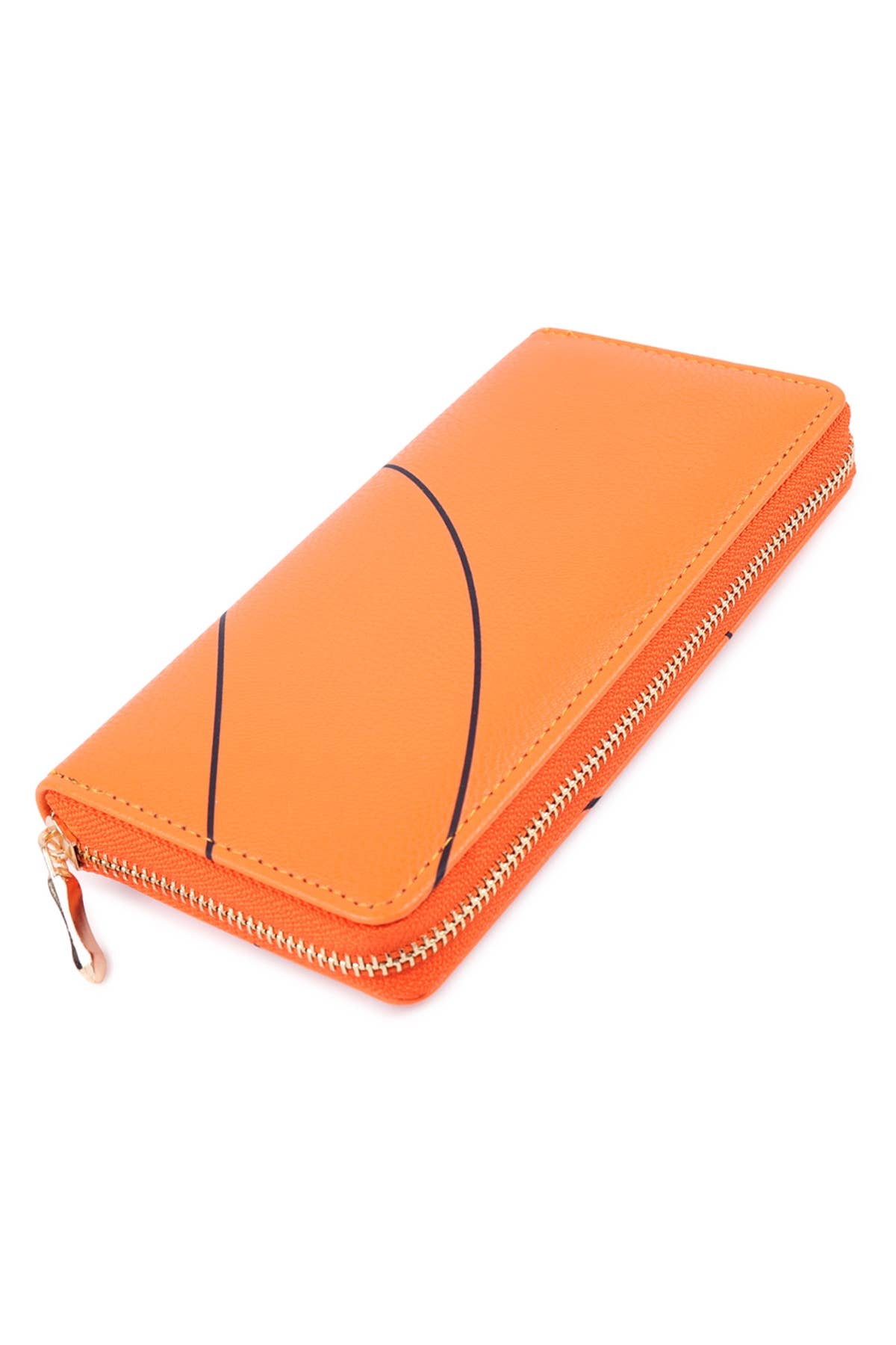 Basketball Zipper Leather Wallet