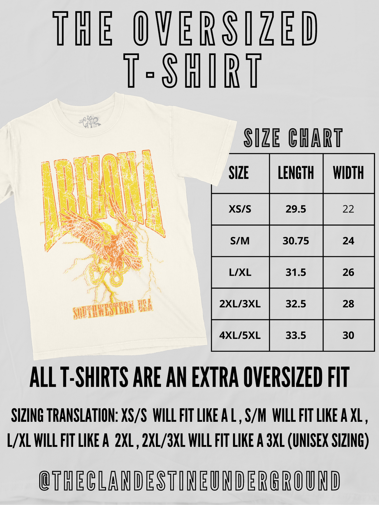 Knoxville, Tennessee Oversized TShirt (Orange)