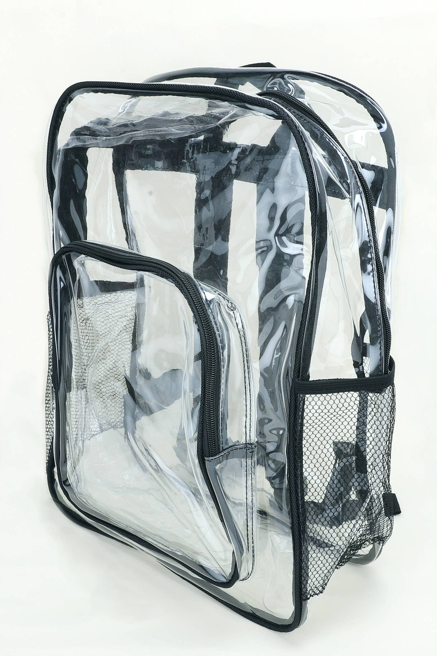 Clear Vinyl Zippered Backpack