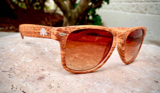 Uptown "PC" Orange Wood Sunglasses