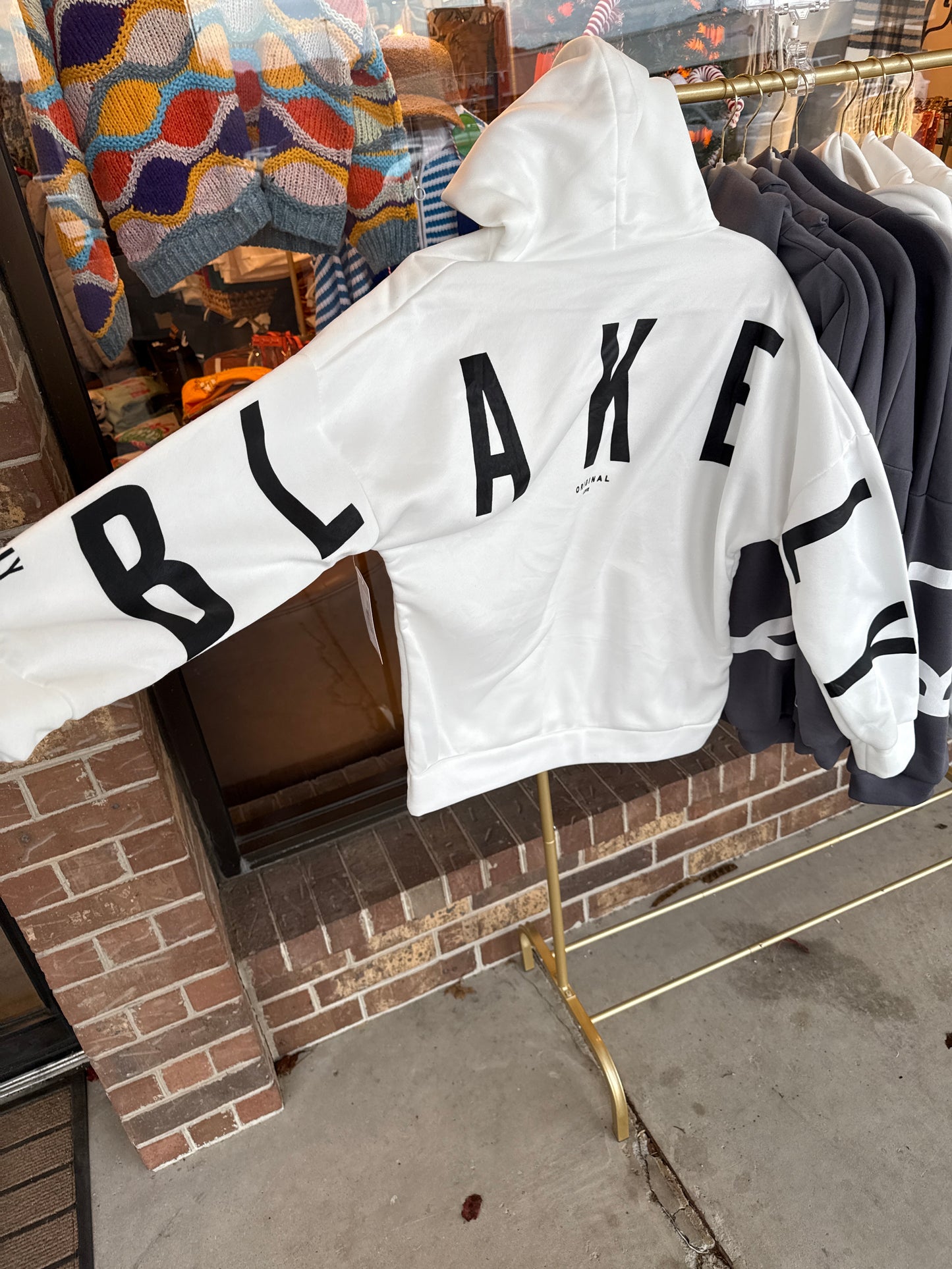 Ladies Print Long Sleeves Blakely Hoodie Sweatshirt