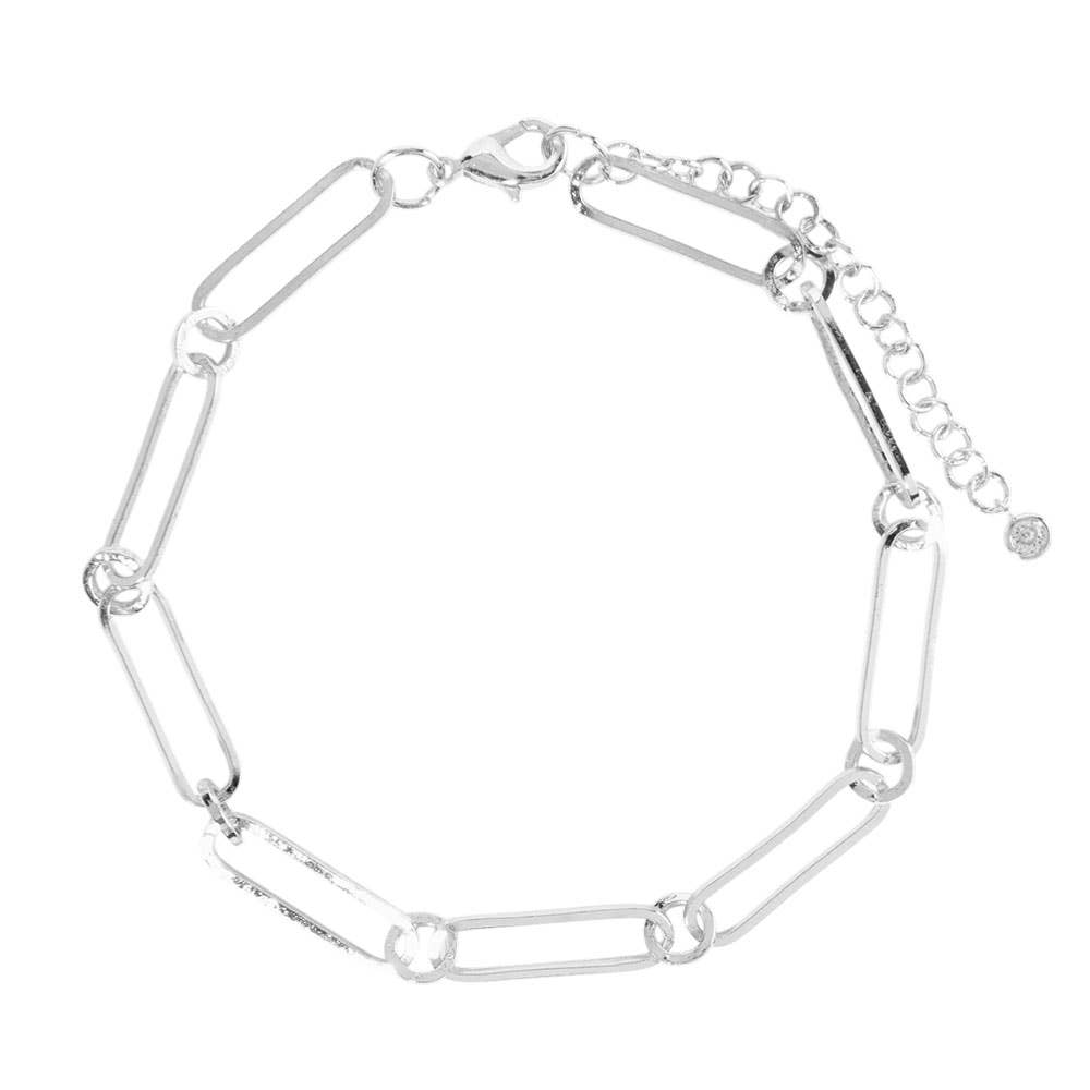 Gold Dipped Paperclip Chain Anklet