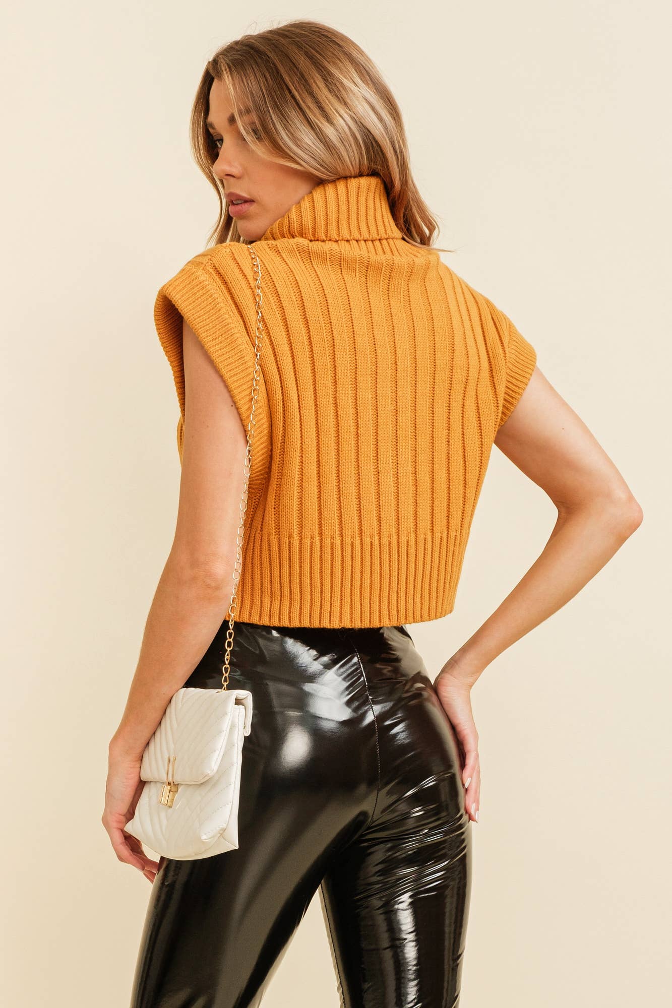 Rib Knit Women's Sweater Vest