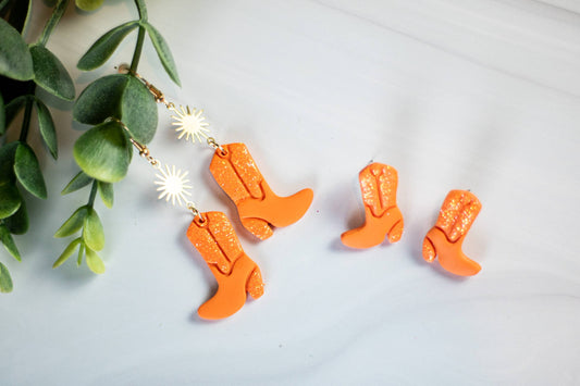 Orange Glitter Boots Collection