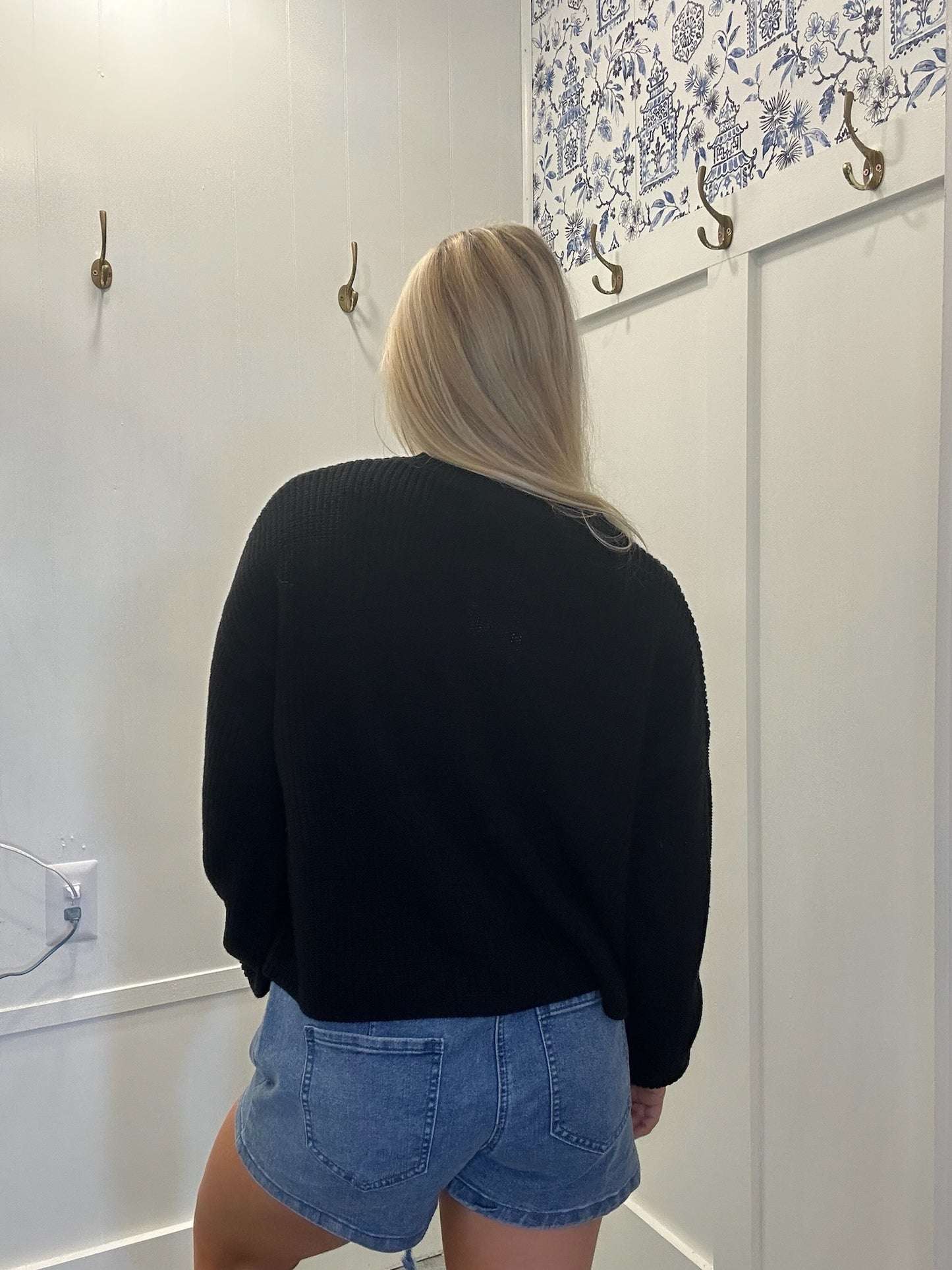 Pocket Detailed Crew Neck Sweater