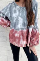 Bishop Sleeve Loose Sweatshirt