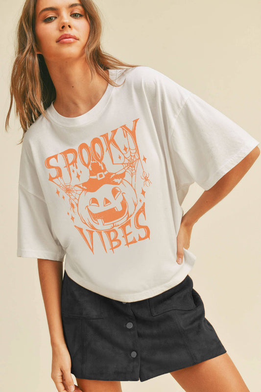 Spooky Halloween Vibes Graphic Tee