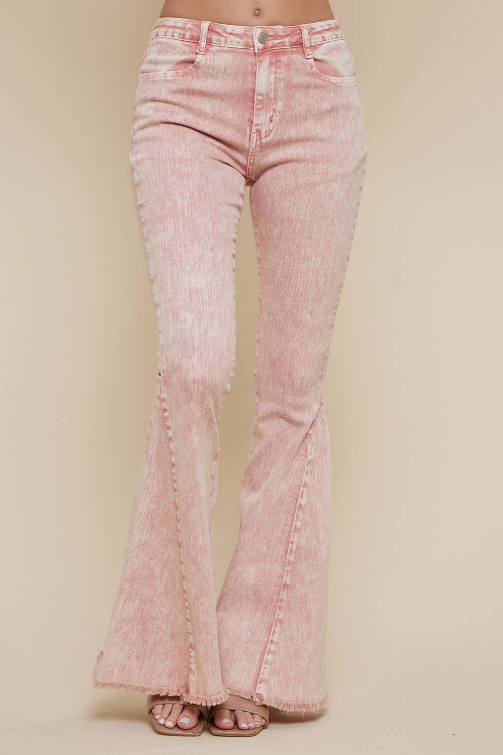 ACID WASHED BELLBOTTOM JEANS