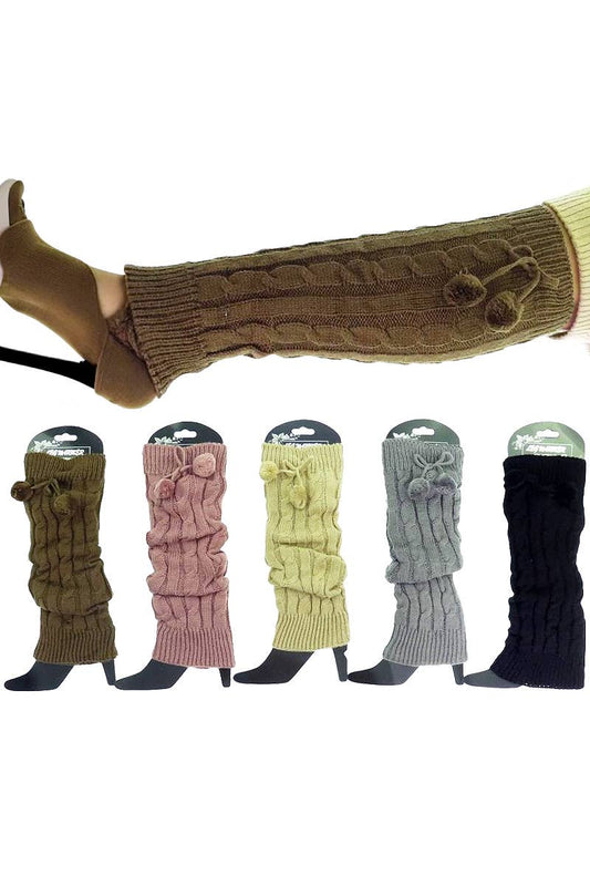 Knee-High Knitted Leg Warmers