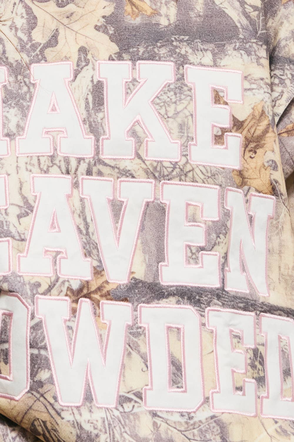 HEAVEN | Camo Appliqué Embroidery  Sweatshirt