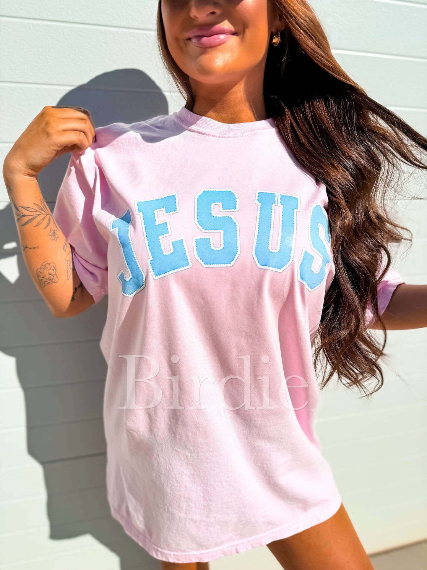 Blue Jesus Graphic Tee on Blossom
