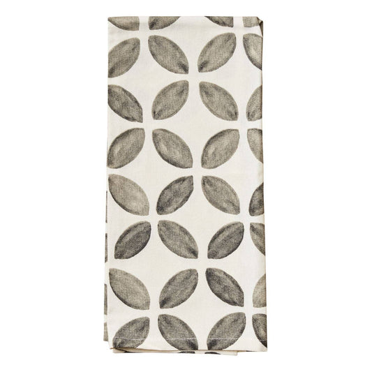 Tea Towel Black and White Circles | 100% Cotton | 30" X 20"