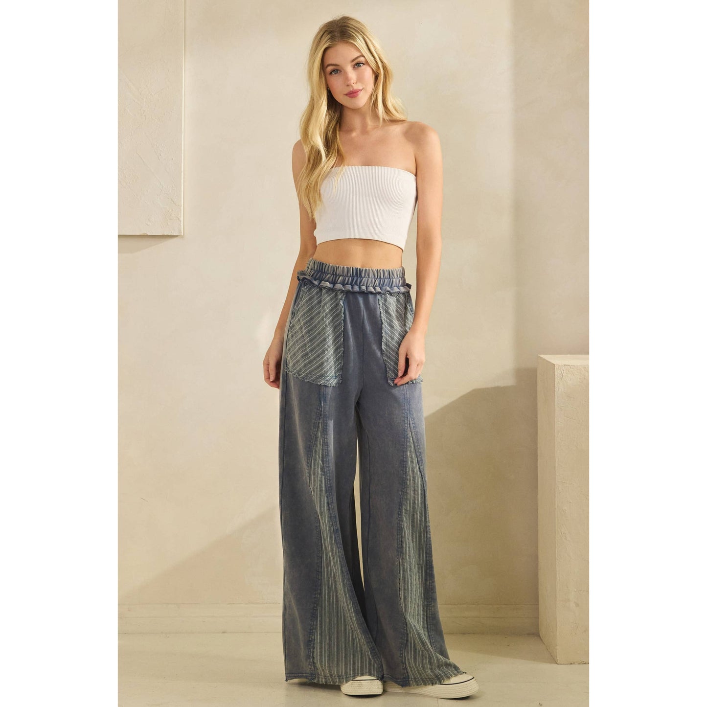 COASTAL DRIFT WIDE-LEG PANTS
