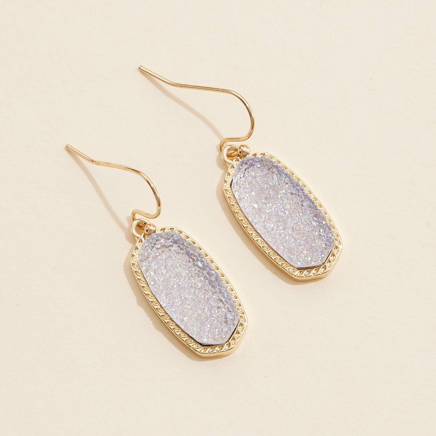Druzy Stone Dangling Earrings