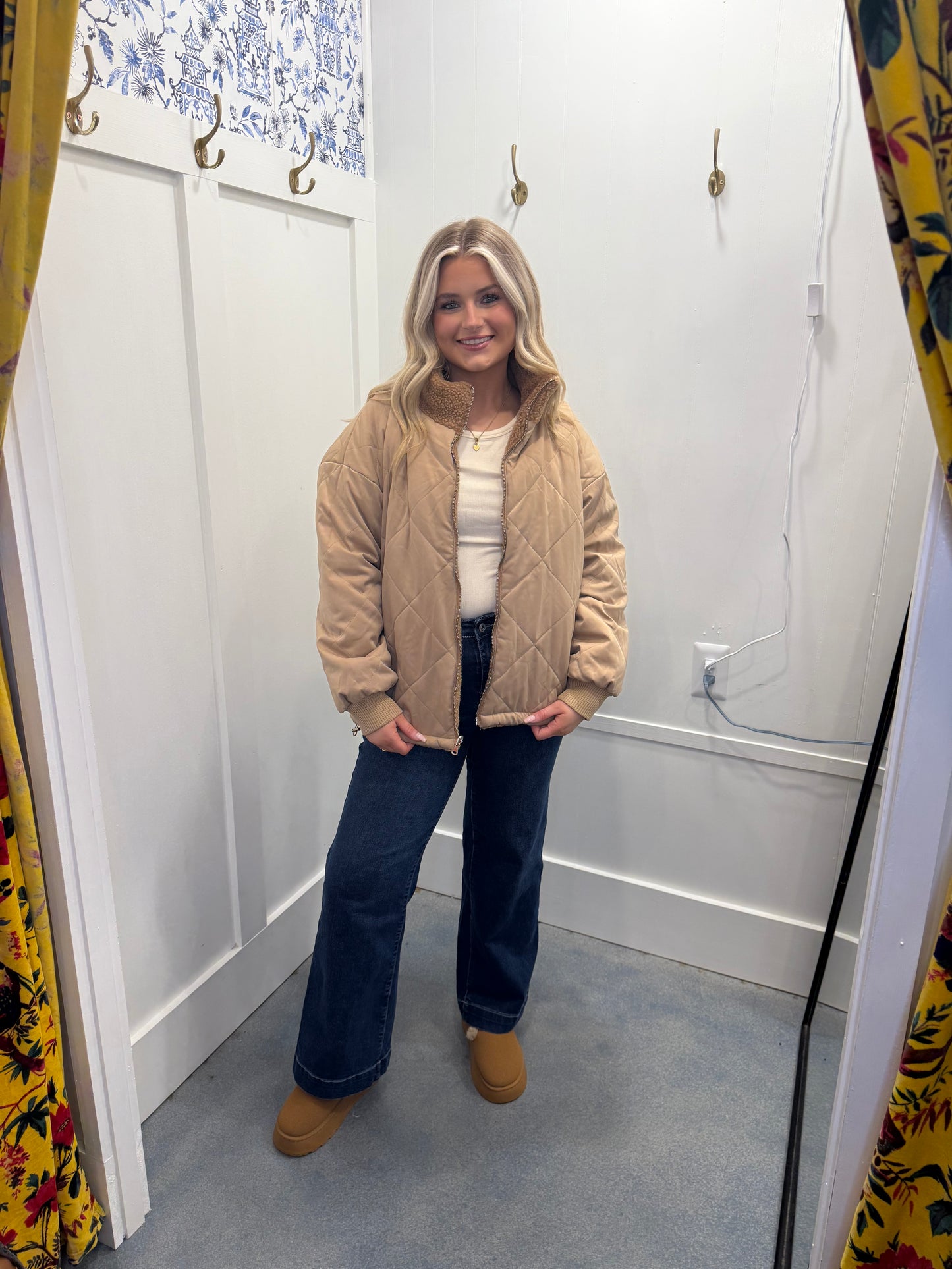 Reversible Fur Puffer Jacket