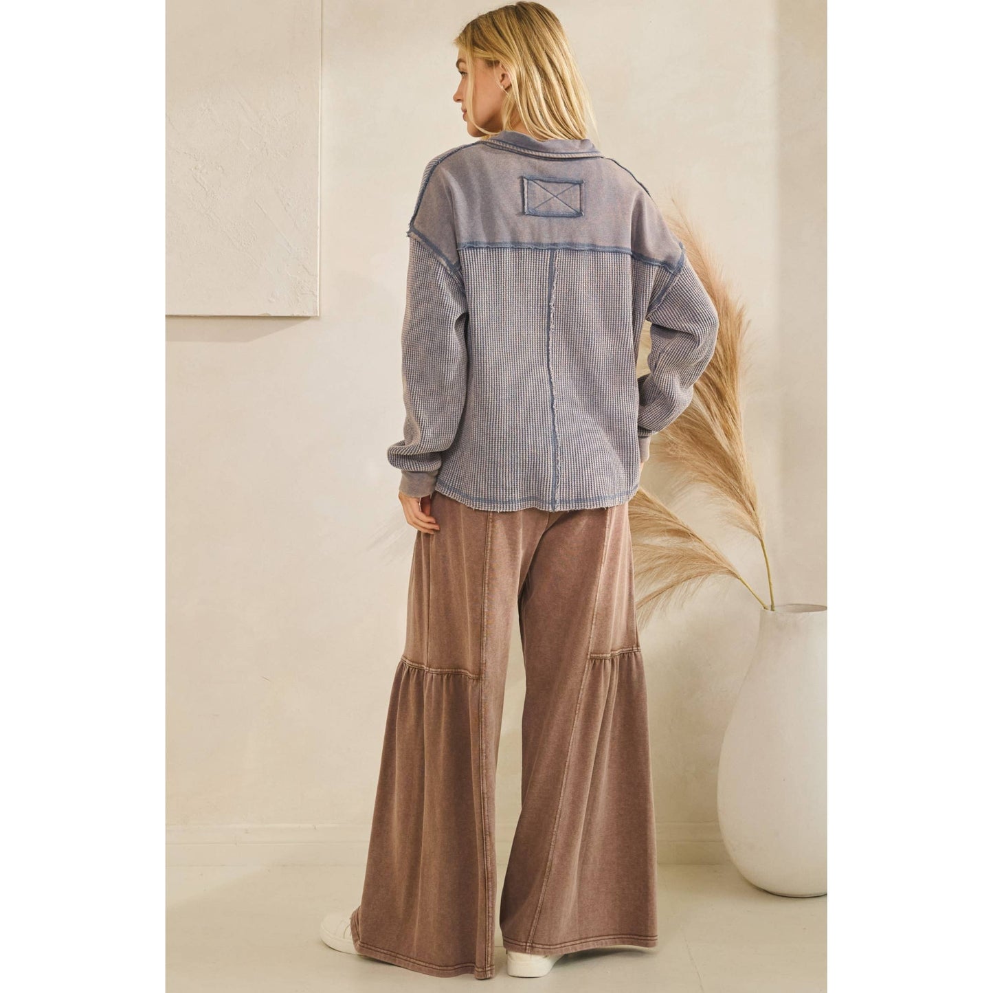 THE VINTAGE WAFFLE HENLEY PULLOVER