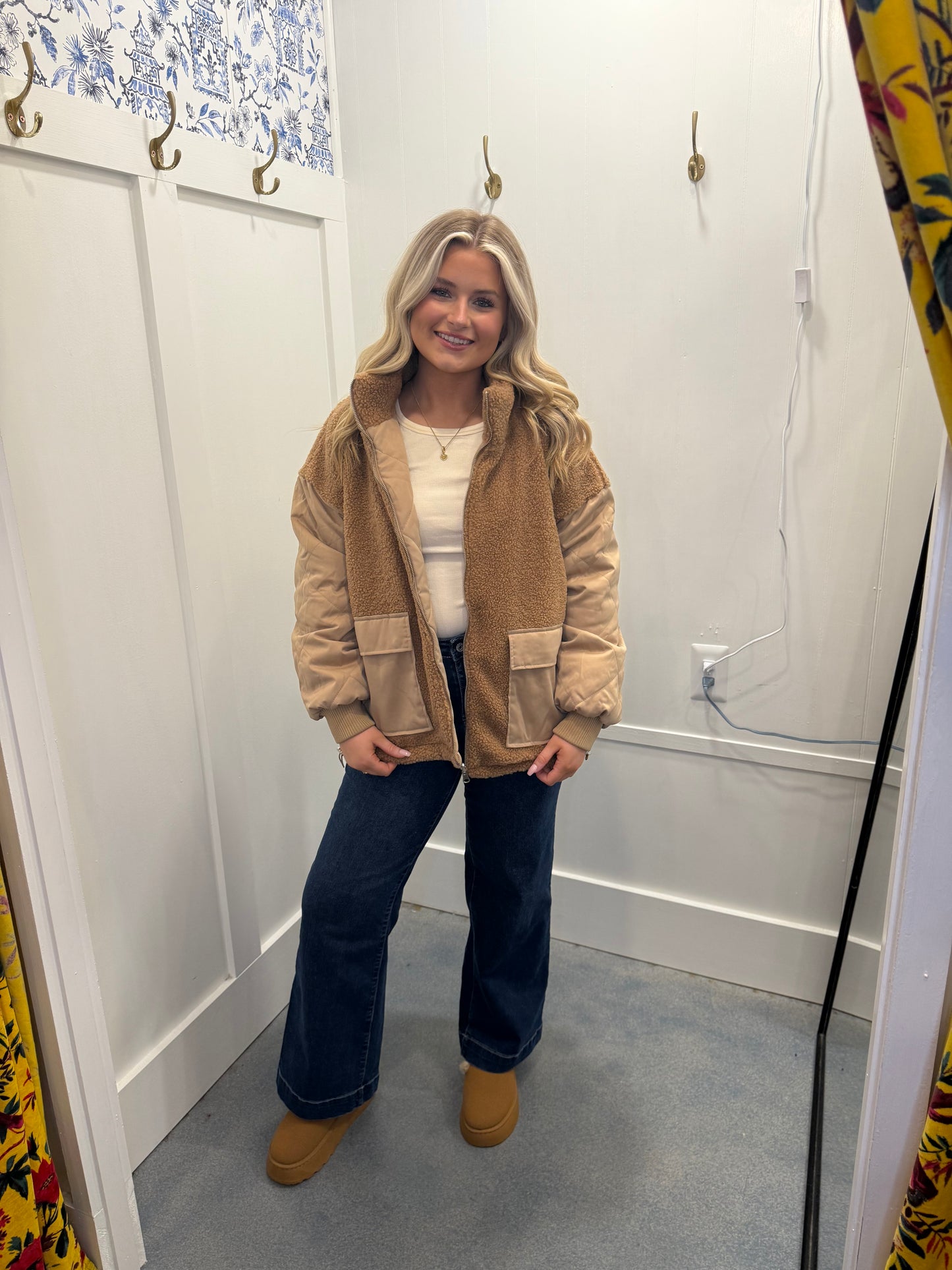 Reversible Fur Puffer Jacket