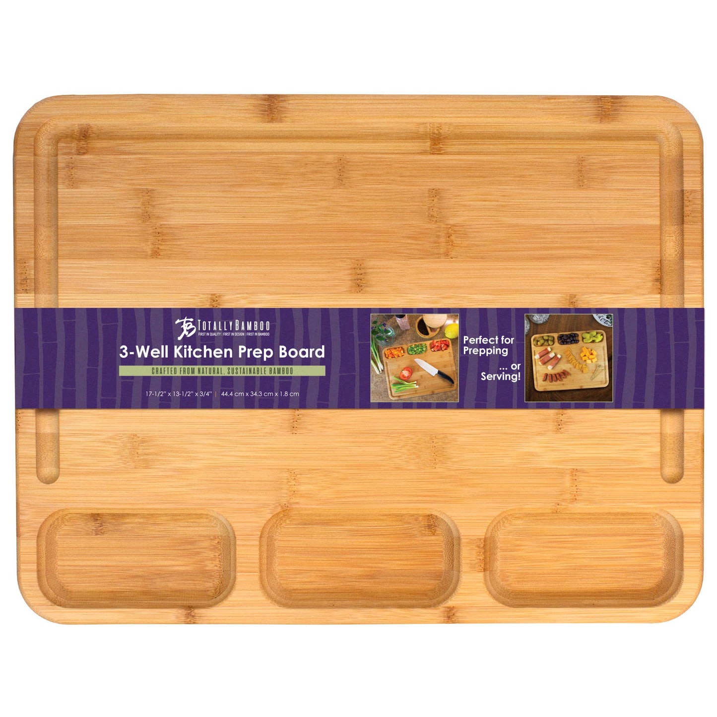 3-Well Kitchen Prep Board