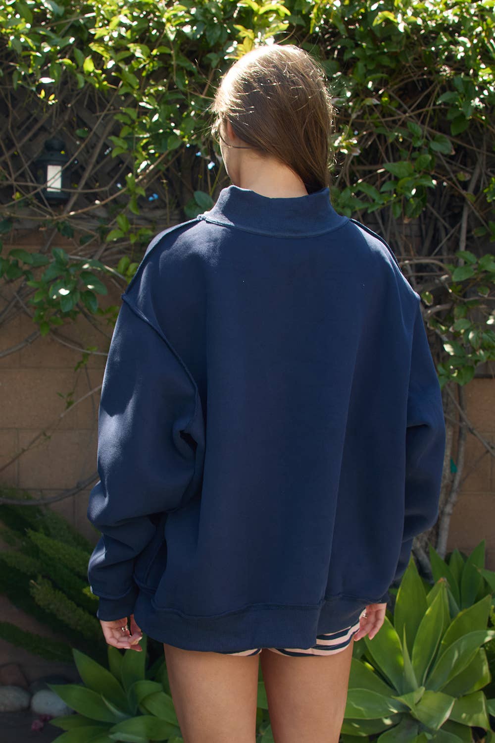 MALLARD | 'Lucky & Mallard' Mock-Neck Sweatshirt