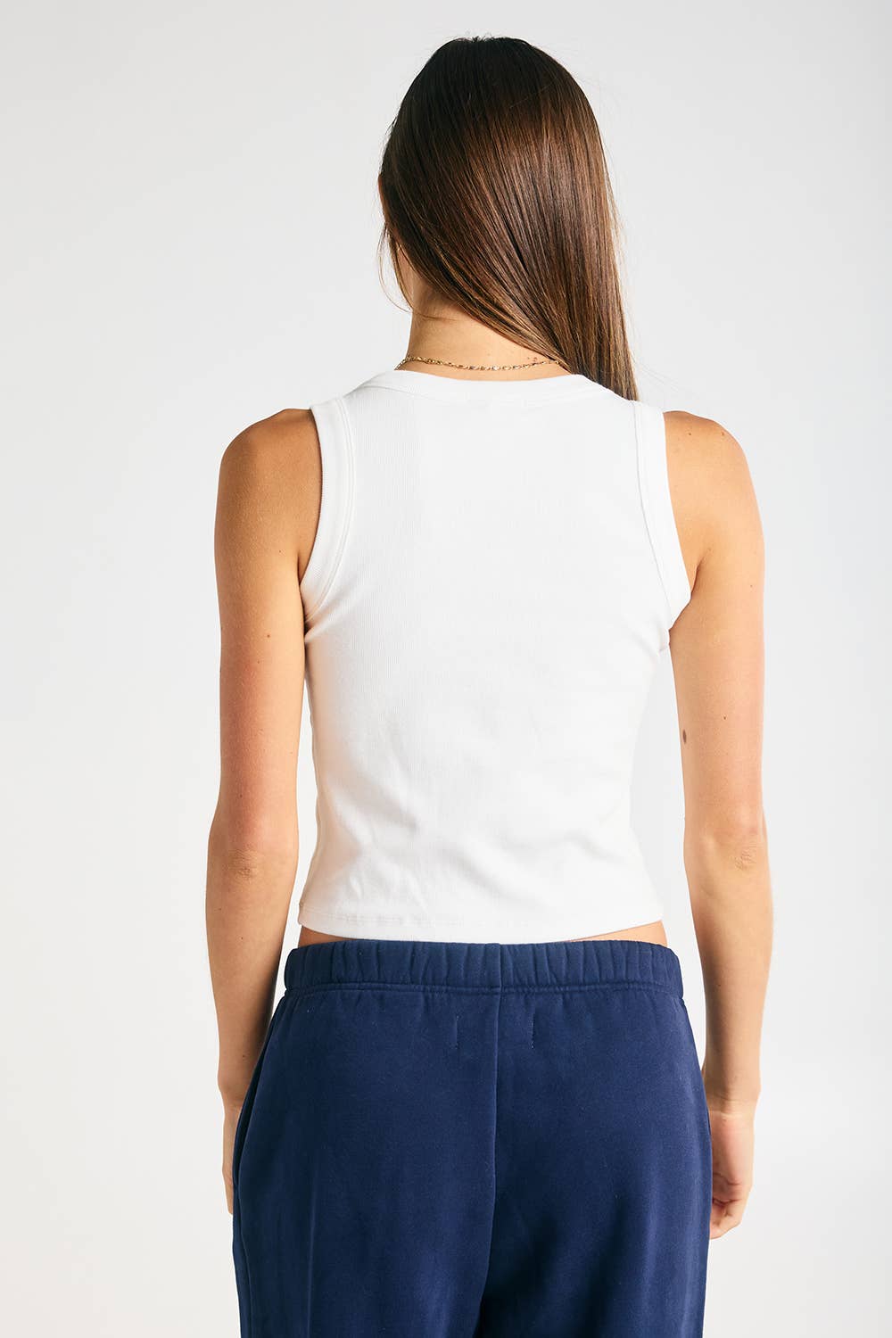 TN 'tennessee' Embroidered Ribbed Tank Top