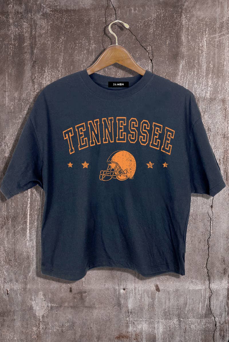 Giving Tennessee Football Graphic Crop Tee