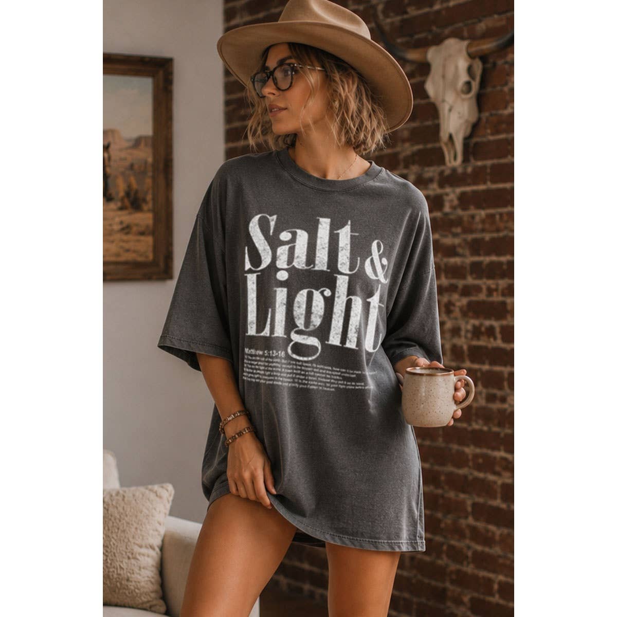 SALT N LIGHT OVERSIZED MINERAL GRAPHIC TEE