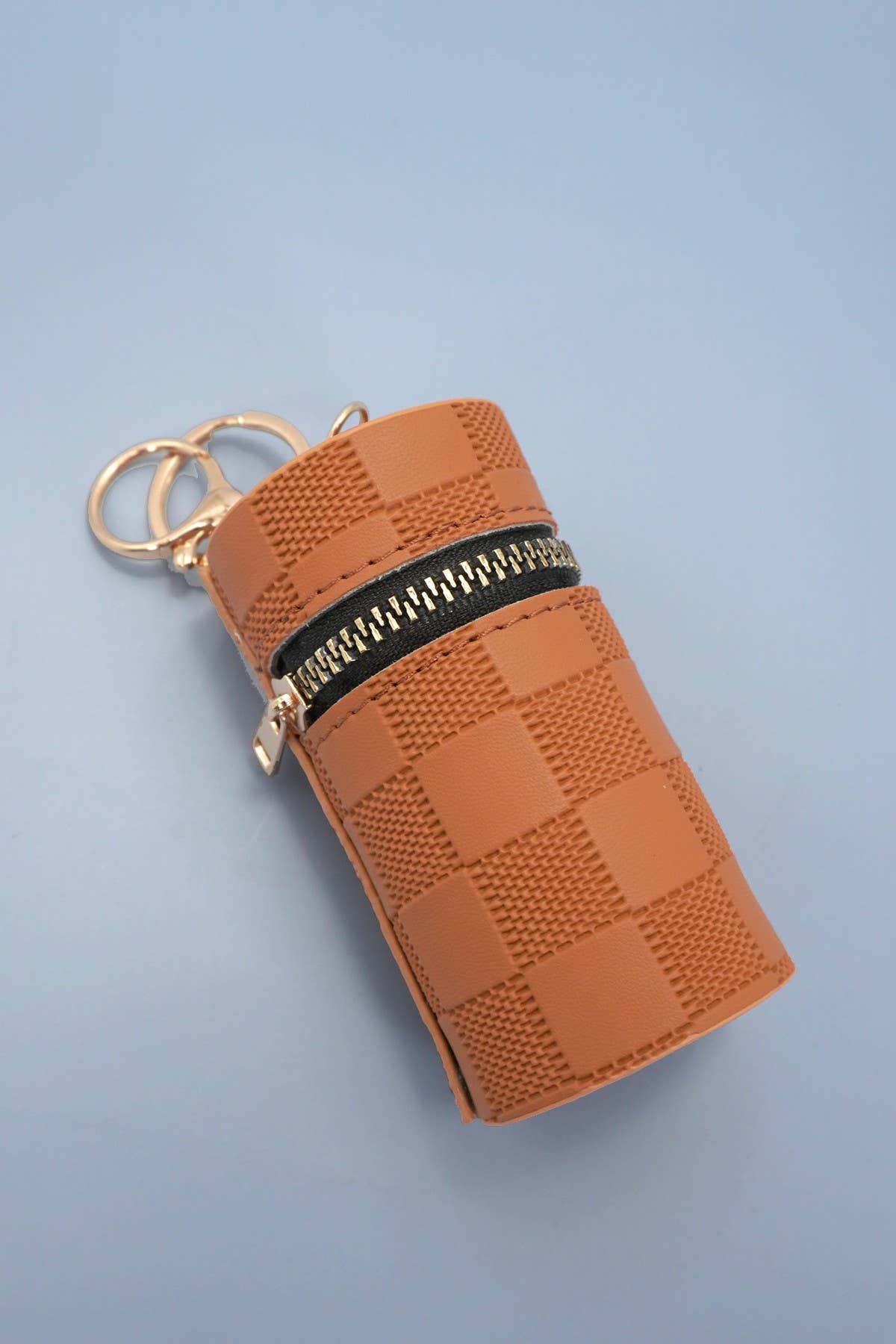 TRENDING VEGAN ROUND LIP BAG POUCH KEYCHAIN