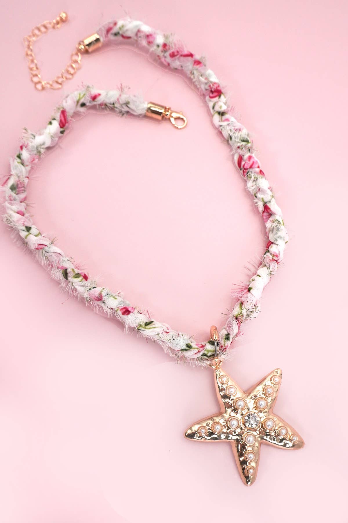 SCARF NECKLACE-INTERCHANGEABLE STARFISH SUN CHARM