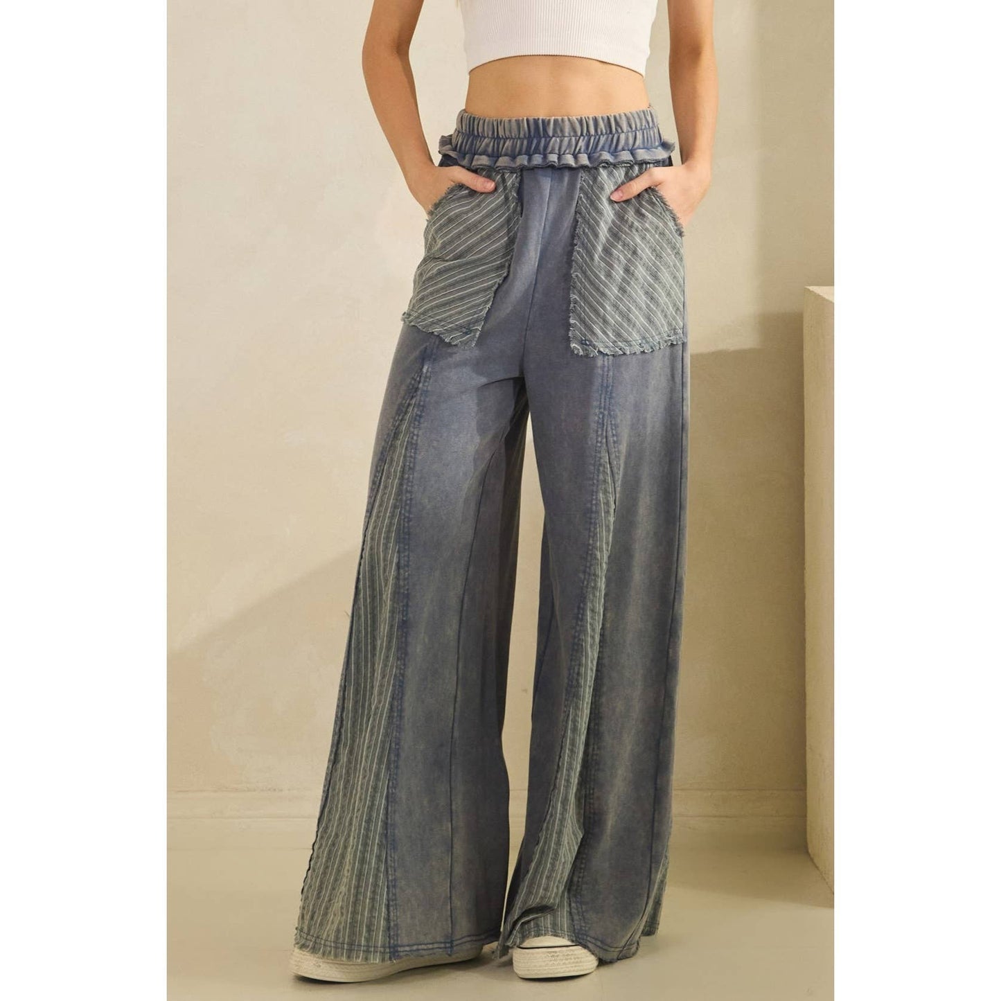 COASTAL DRIFT WIDE-LEG PANTS