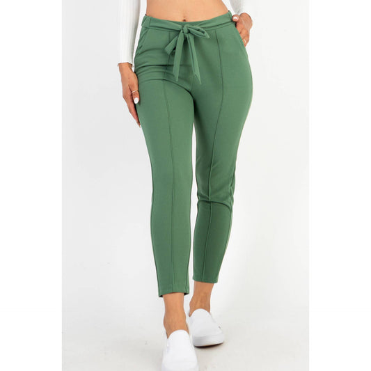 Knit Tie Front Pants