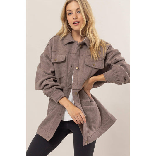 Washed Fleece French Terry Jacket
