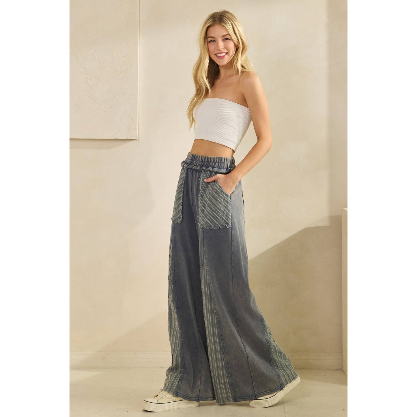 COASTAL DRIFT WIDE-LEG PANTS