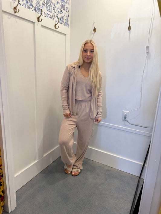 3-Piece Cozy Knit Lounge Set