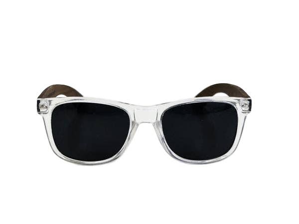 Clear Walnut Sunglasses