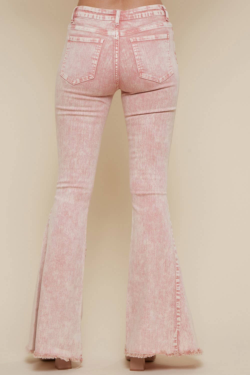 ACID WASHED BELLBOTTOM JEANS