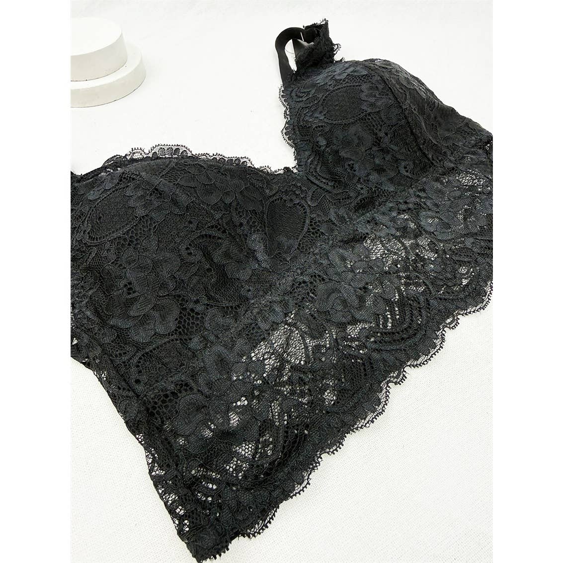 Floral Lace Bralette with Adjustable Straps