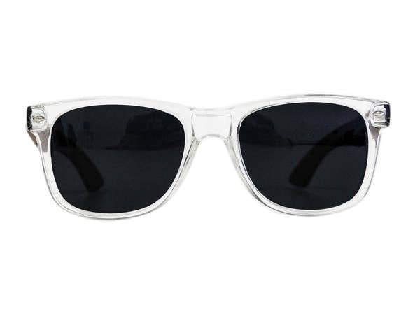 Clear Walnut Sunglasses