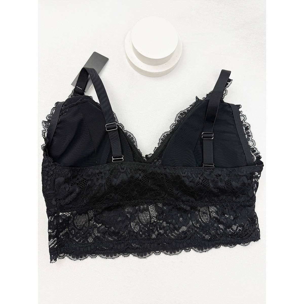 Floral Lace Bralette with Adjustable Straps