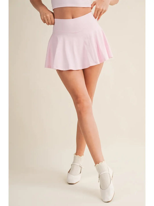Mini Circle Skort with Bow Back Detail